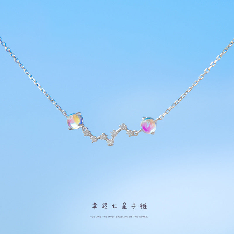 【Ab231001-8】幸運七星月光石手鏈A