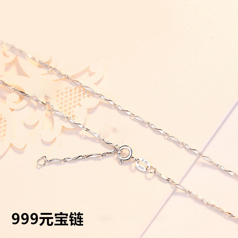 【An231001-2】】S999足銀項鍊各式鍊條(不含吊墬)A