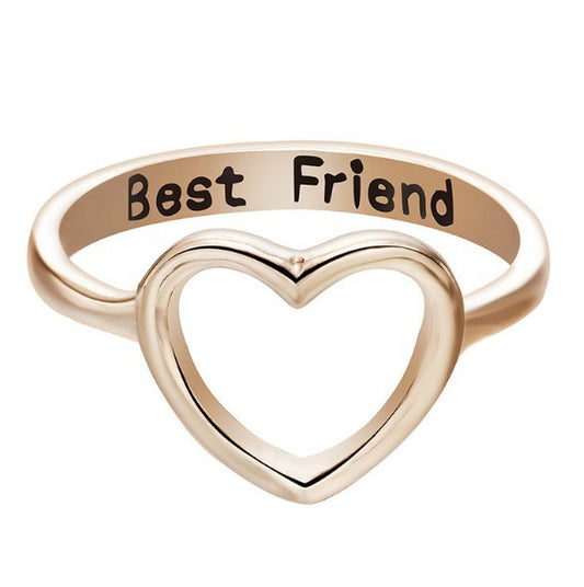 【Dr240108-35】歐美時尚 Best Friend愛心戒指