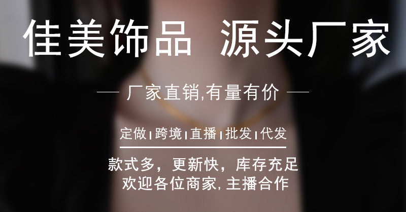 【Cn231225-2B】四葉草鈦鋼項鍊帶鑽
