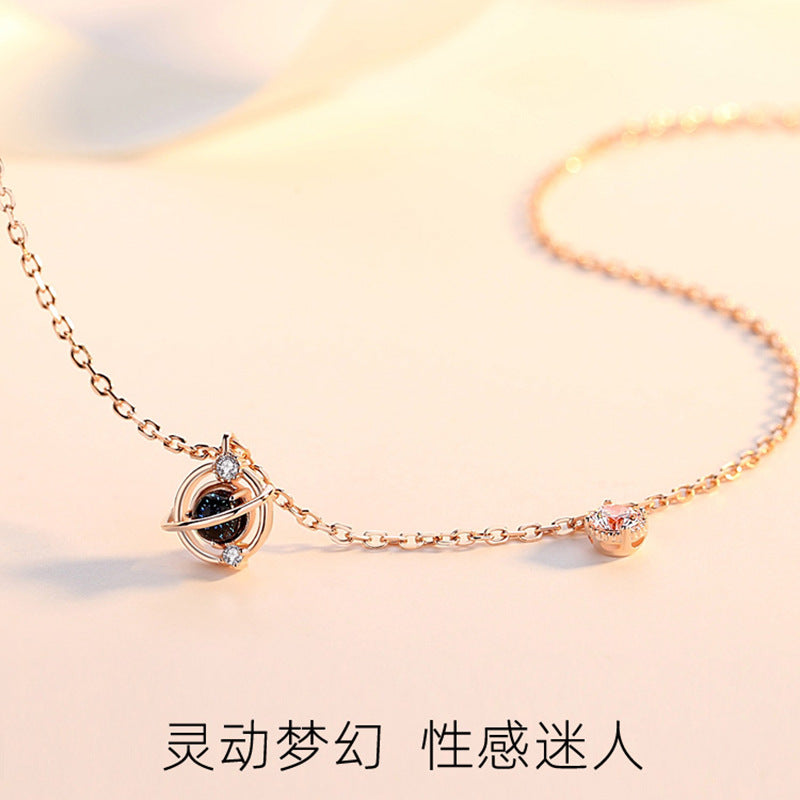 【Af231001-7】S925純銀夢幻星球足鍊A